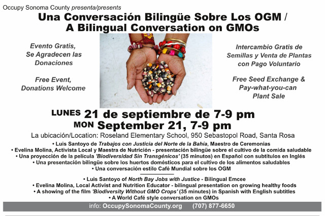 Una Conversación Bilingüe Sobre Los OGM / A Bilingual Conversation on GMOs